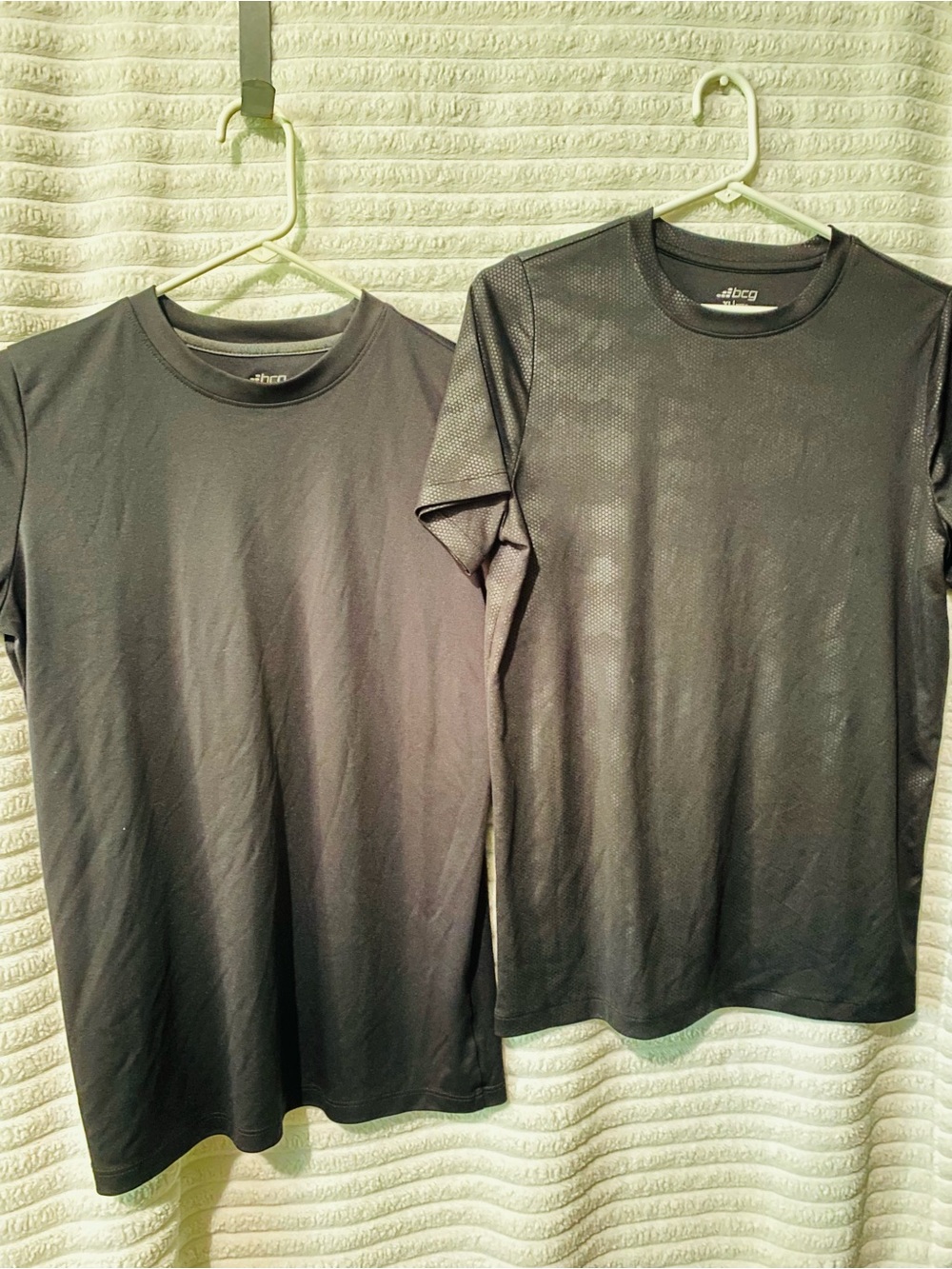 bcg Black Short Sleeve Tee Duo - Solid & Textured